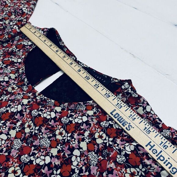 SANCTUARY Women's Floral Multicolor Midi Blouson Dress Knee Length Size 2XL - Picture 9 of 13